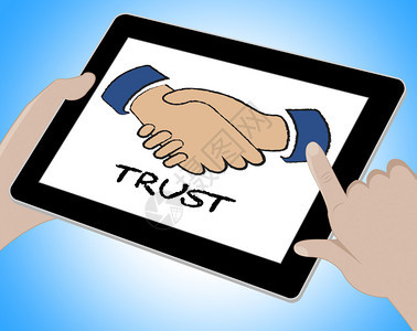 信任和可信赖TrustOnlineIntrustInt图片