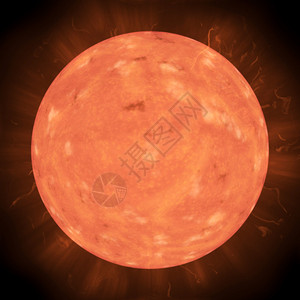 橙色太阳型恒星在皇图片