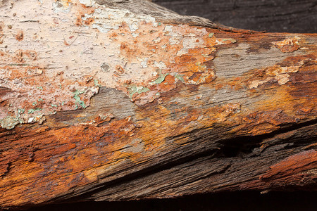 生锈的木质表面上旧油漆的质感图片