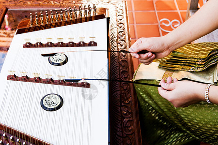 手玩扬琴乐器泰国木制扬琴乐器图片