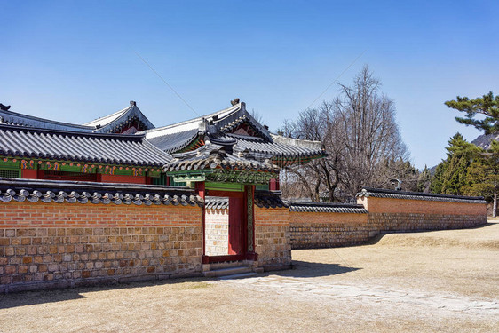 韩国首尔景福宫木门图片