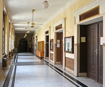 匈牙利Debrecen大学楼走廊匈图片