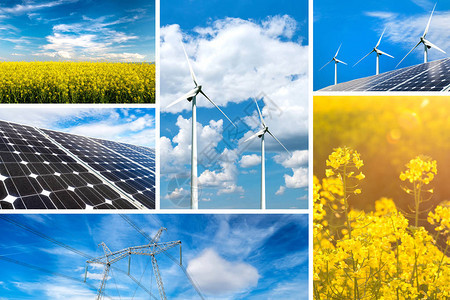 可再生能源和可持续资源概念图片