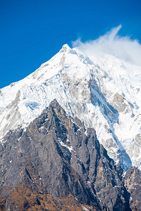 尼泊尔喜马拉雅山脉的一部分图片