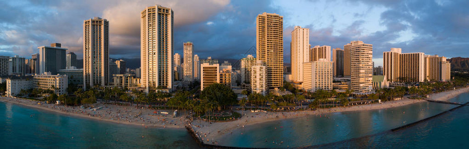 夏威夷火奴鲁湾WaikikiBeachHonon图片