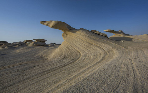 阿拉伯联合酋长国阿布扎比附近沙漠中的图片