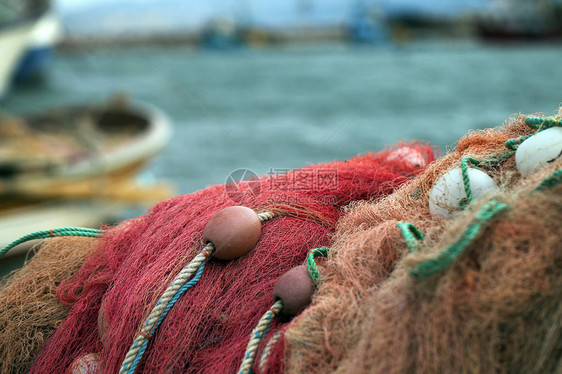 渔网捕鱼线图片