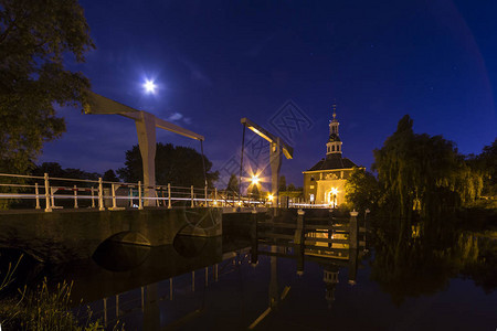 Zijlpoort是荷兰莱顿的一座历史城门图片