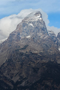 大泰顿公园地貌景观的Teton山图片