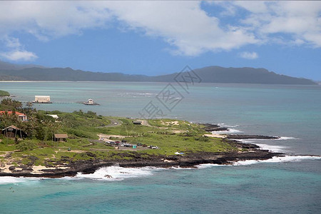 夏威夷瓦胡岛马卡普湾观景台位于夏威夷瓦胡岛东海岸图片