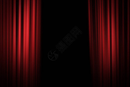 红色舞台幕布背景背景图片