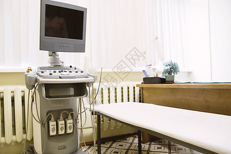 内装超声波诊断设备医疗室照背景图片