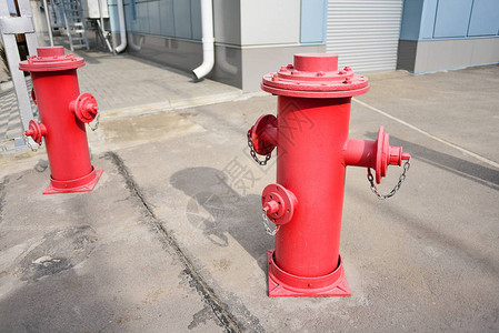 红色消火栓消防安全系统背景图片