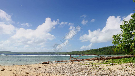 Lau海滩美丽的海岸景观图片