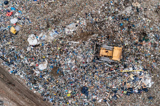 对填埋场的空中观察废物消费主图片