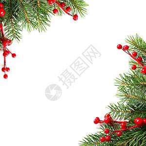 圣诞背景与红冬和Xma图片