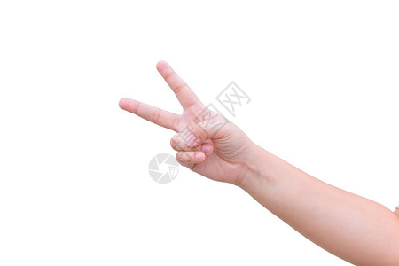 剪刀手用两只手指或图片素材