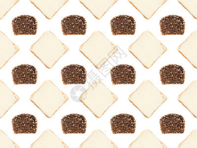 多谷物面包切片和吐司图片