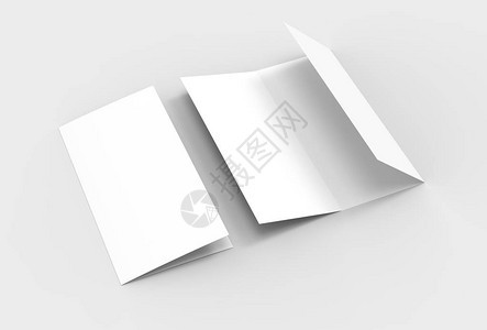 A4关于软灰色背景软阴影和亮点的简写三面纸小册图片