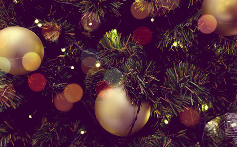 装饰圣诞树背景模图片