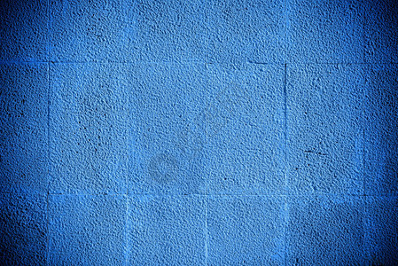 蓝色石砖墙背景图片