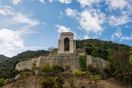 Catalina岛阿瓦隆附近的植物园中WilliamWrigley的实在图片