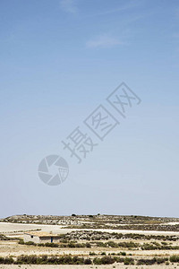 Monegros典型干燥地貌的景象图片