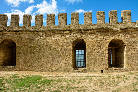 长城华表该堡垒位于敖德萨地区比勒霍罗德迪涅斯特罗夫斯背景