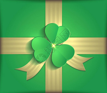 圣帕特里克3D日3D彩色金丝带StPatrickDay3DR图片