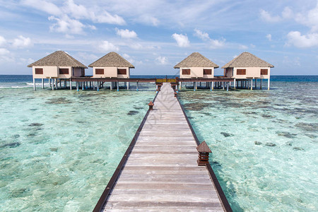马尔代夫热带岛屿水利别墅位于马尔代图片