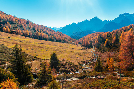 意大利阿尔卑斯山的秋天图片