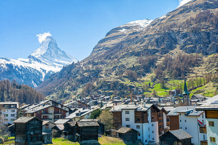 瑞士泽尔马特度假胜地阿尔卑斯山的Math图片