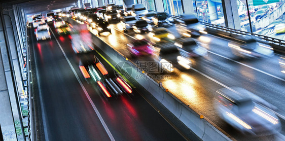在曼谷的节制交通高速公图片