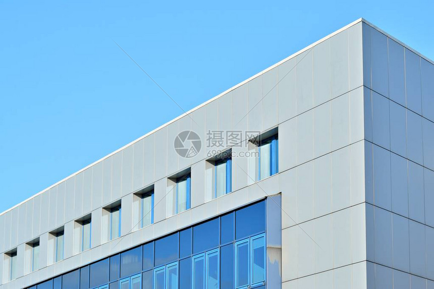 办公大楼的玻璃墙图片