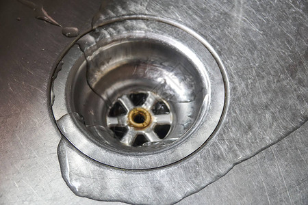 不锈钢厨房水槽排水管细节图片