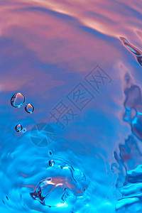 蓝色和粉色的清晰液体图片