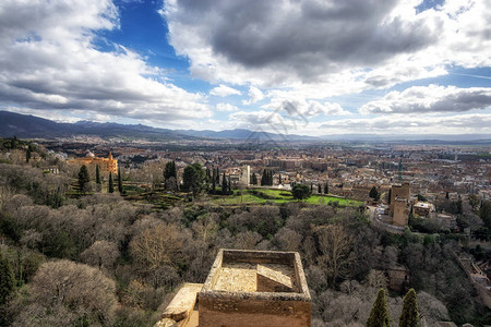 取自Alhambra宫Alcazaba的阿尔卡扎巴Alc图片