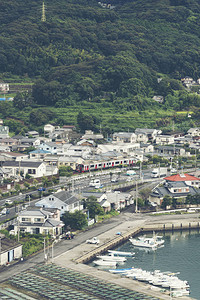 日本大分市全景图片