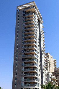地中海沿岸特拉维夫市高楼大Tel图片