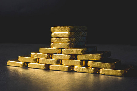 图片堆积的黄金金条高清图片金条货币金色算盘和黄金高清图片金币和金
