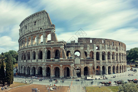 以长期世界著名的里程碑和意大利罗马的象征图片
