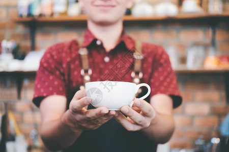 小企业和所有者的经营理念咖啡馆服务客图片