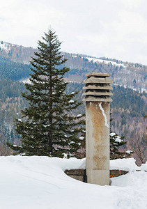 意大利Abetone旅游胜地的Spruce和图片