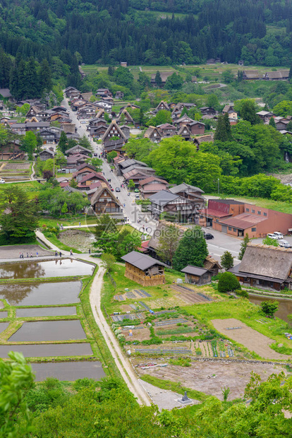 ShirakawagoShirakawa村是夏季世界遗产村白川果是一个位于日本图片