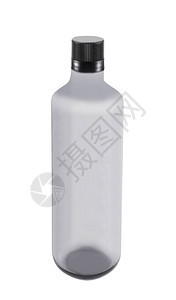 孤立在白色背景上的酒瓶背景图片