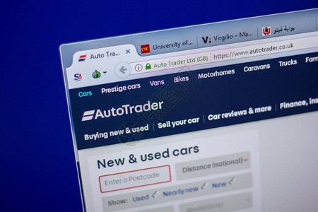 AutoTradeer网站主页图片