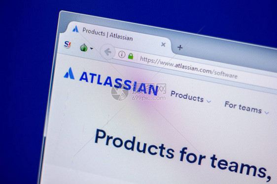 Atlassian网站主页图片