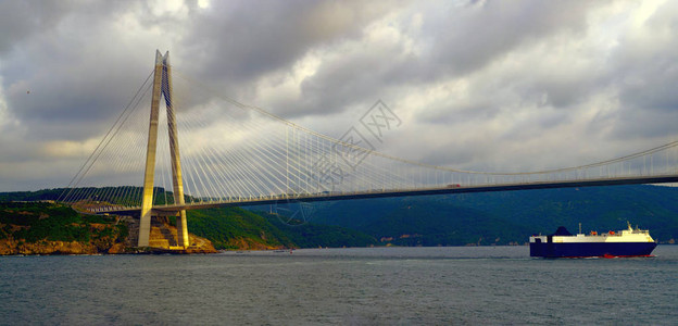 YavuzSultanSelim桥3rd土耳其博斯普鲁斯海峡大桥在伊斯坦图片