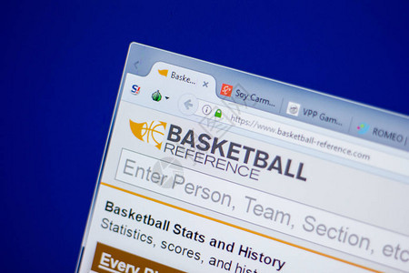 篮球参考网站主页在个人计算机图片