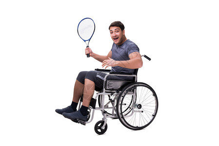 网球运动员在轮椅图片